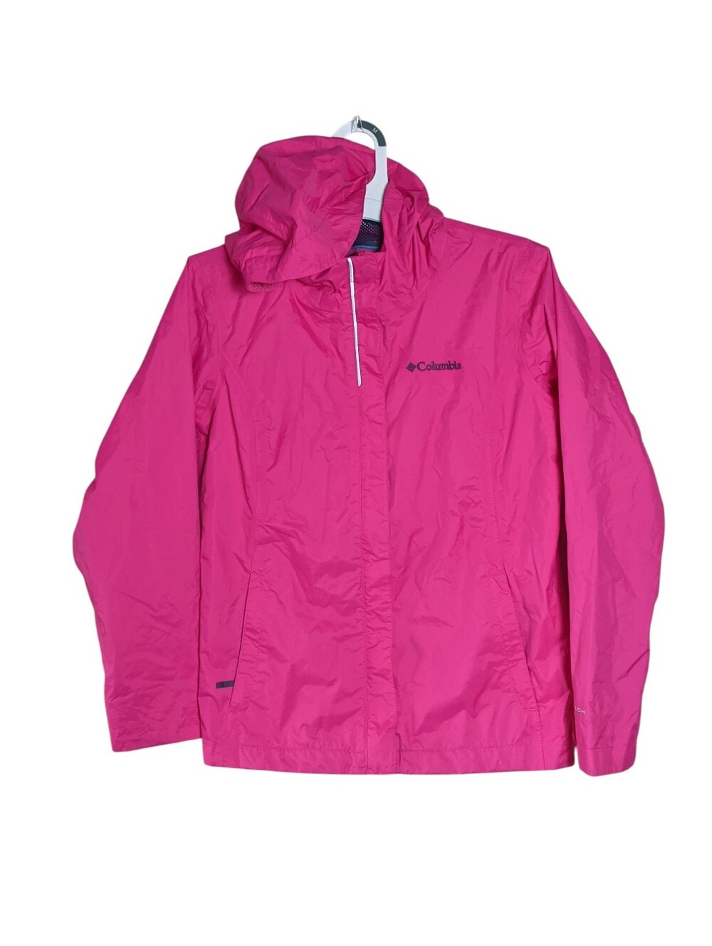 Columbia Girls Hooded Rain Jacket Size M 10-12